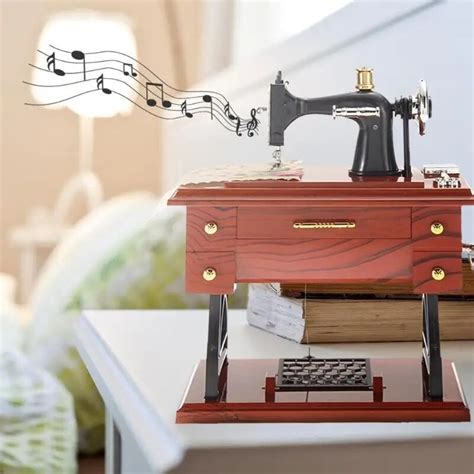 sewing machine metal music box|build your own music box.